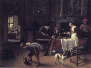 Jan Steen Easy come,easy go oil on canvas